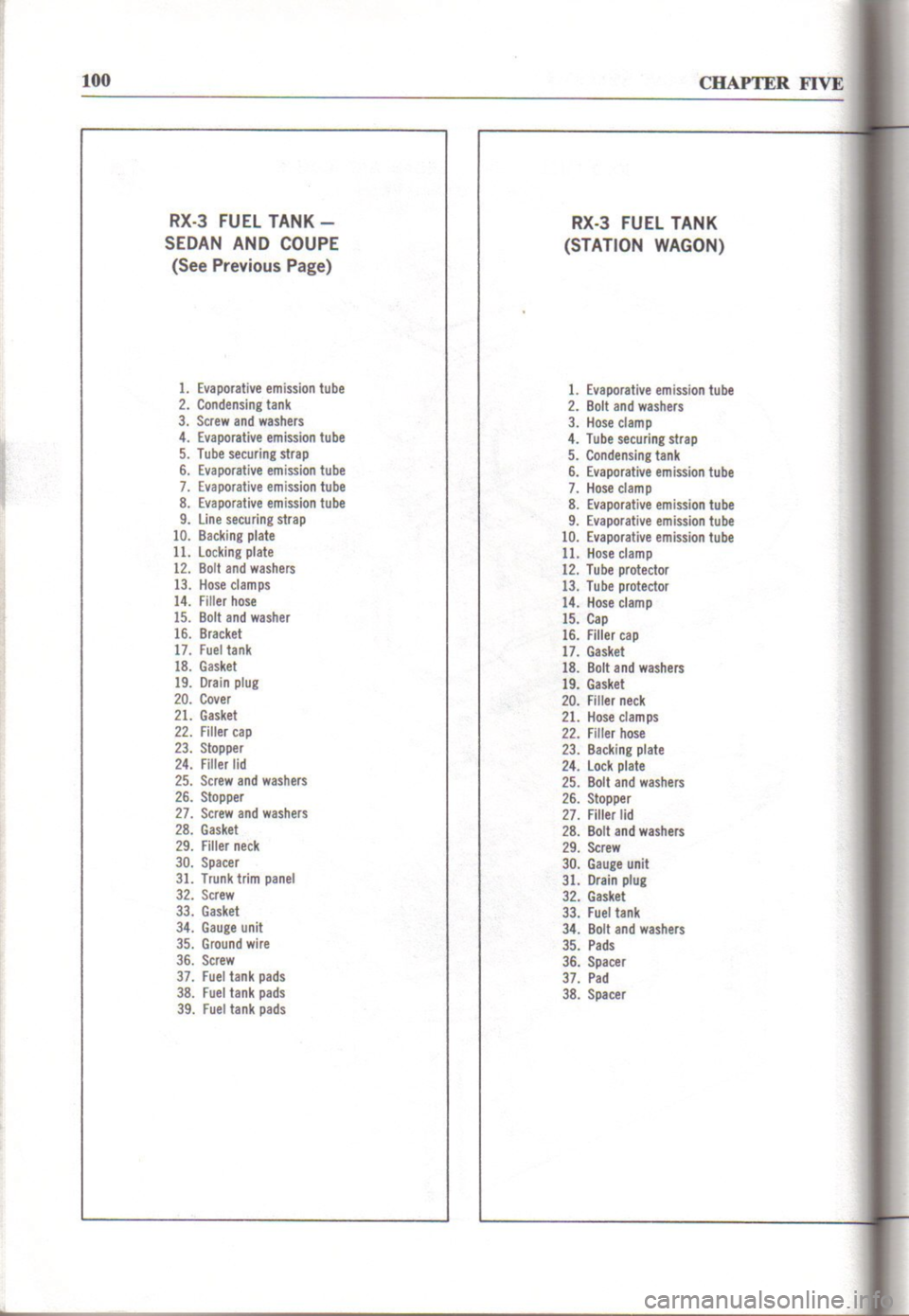 MAZDA RX-3 1971  Workshop Manual 