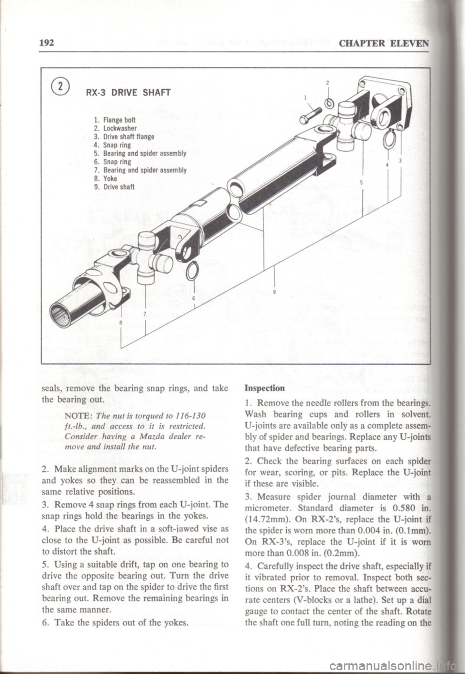 MAZDA RX-3 1971  Workshop Manual 