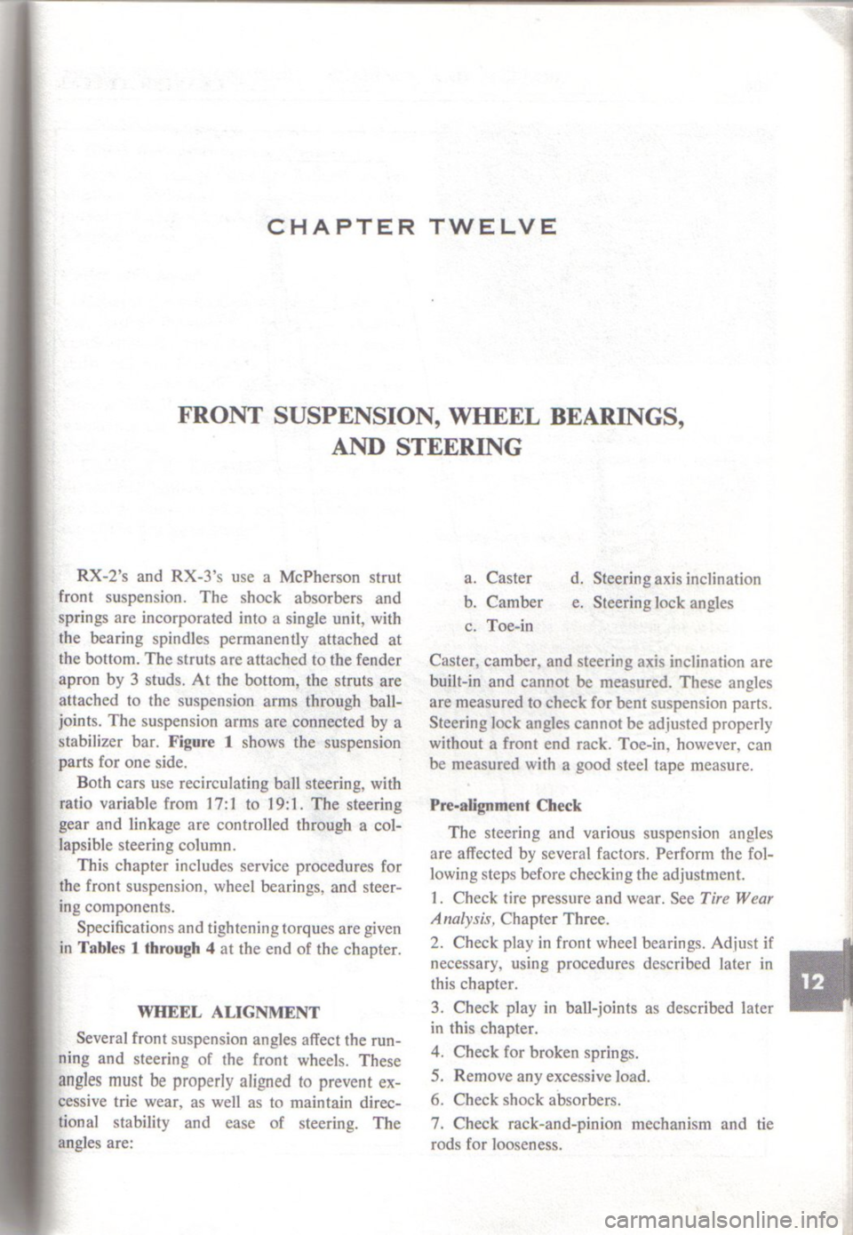 MAZDA RX-3 1971  Workshop Manual 