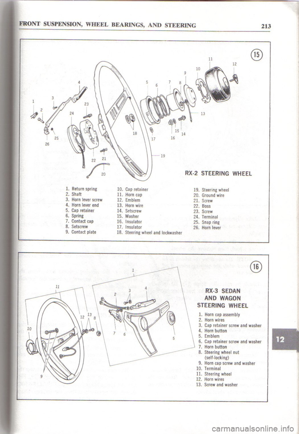 MAZDA RX-3 1971  Workshop Manual 