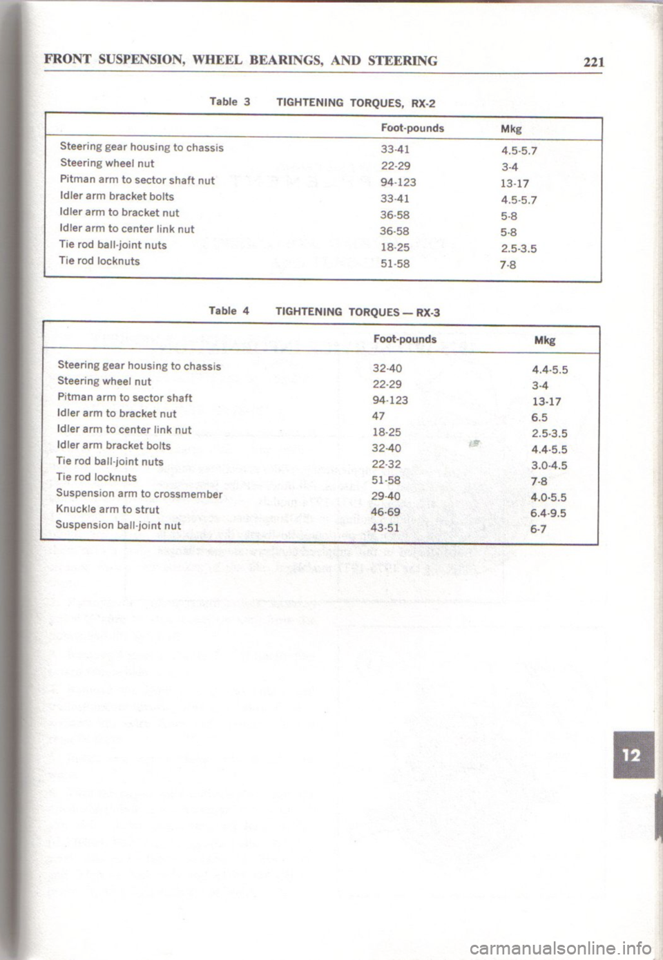 MAZDA RX-3 1971  Workshop Manual 