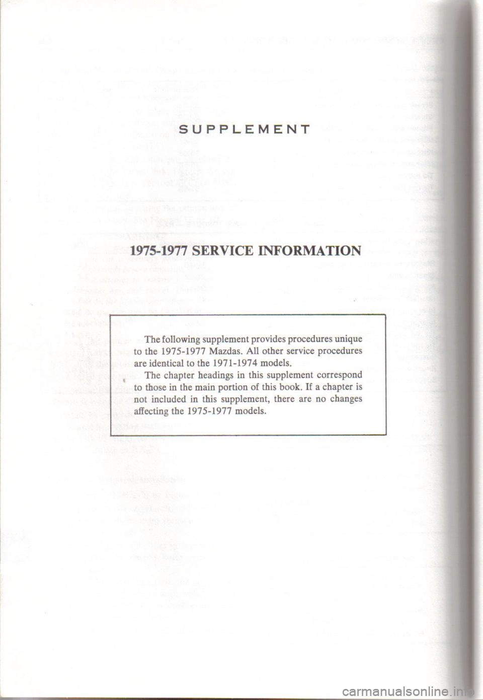 MAZDA RX-3 1971  Workshop Manual 