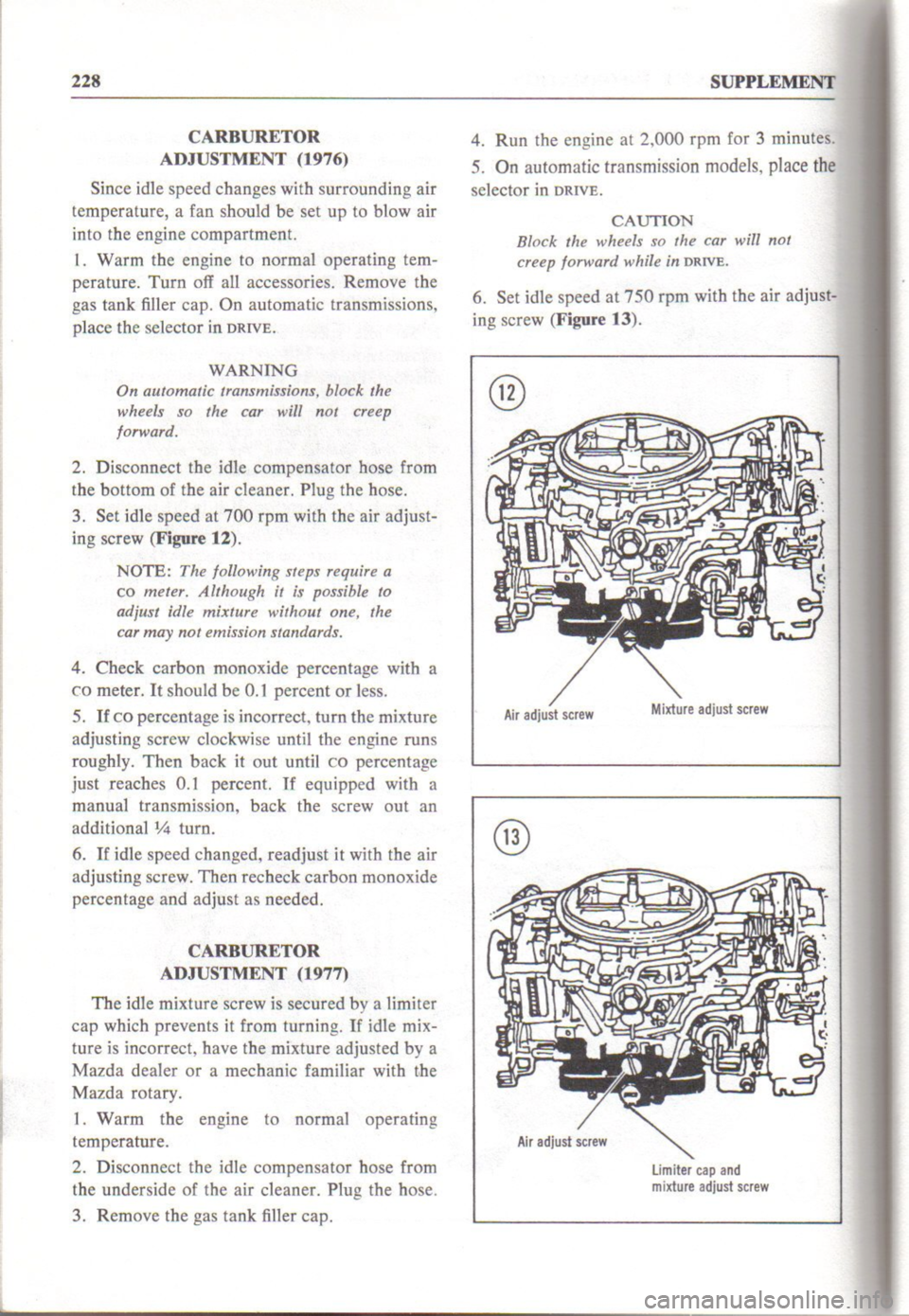 MAZDA RX-3 1971  Workshop Manual 