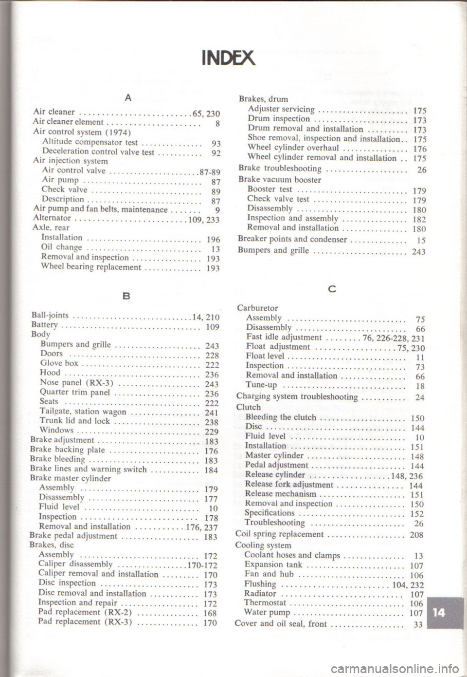MAZDA RX-3 1971  Workshop Manual 