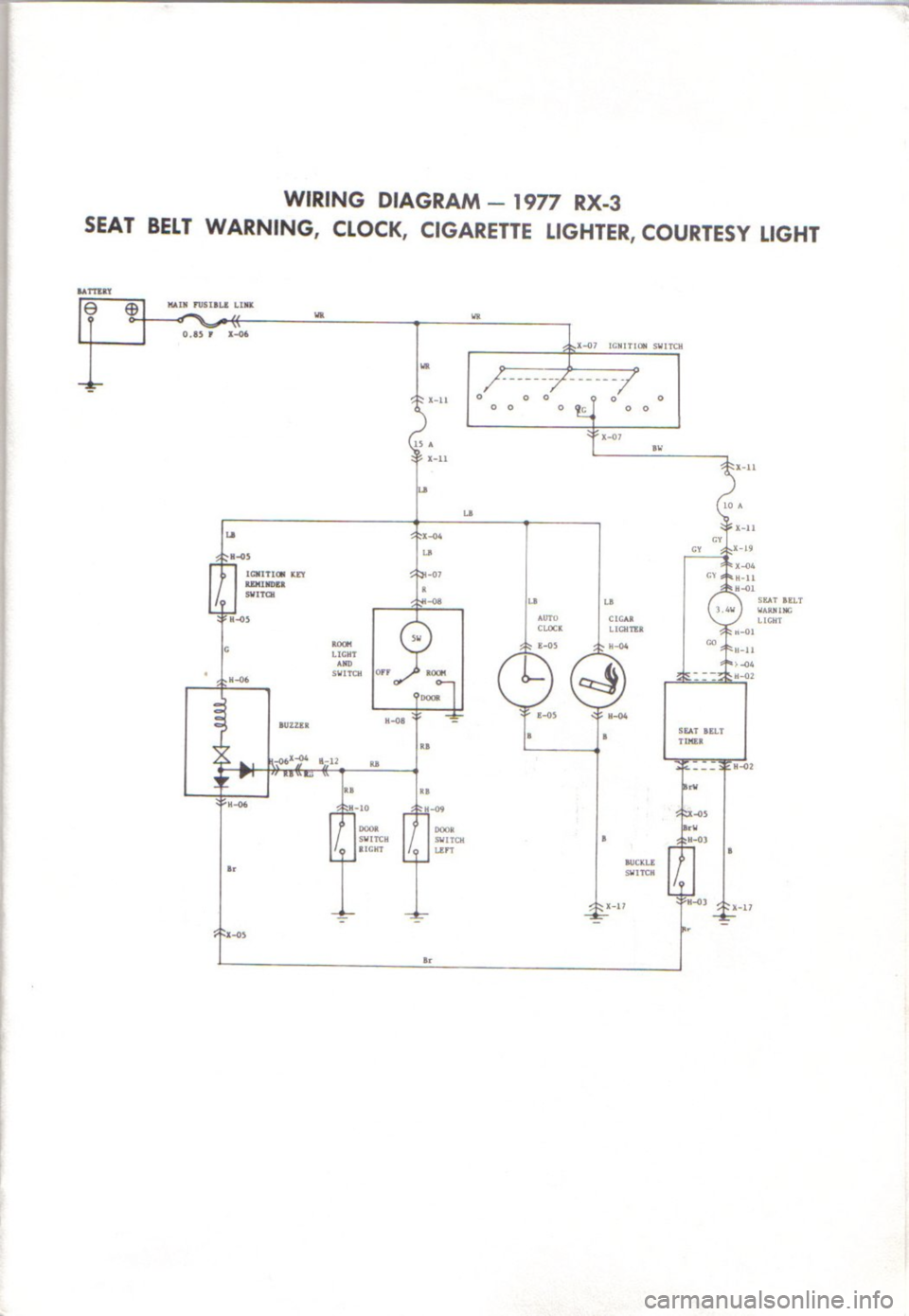 MAZDA RX-3 1971  Workshop Manual 