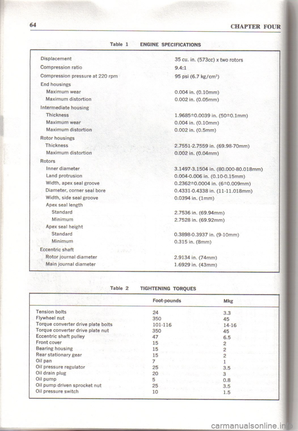 MAZDA RX-3 1971  Workshop Manual 