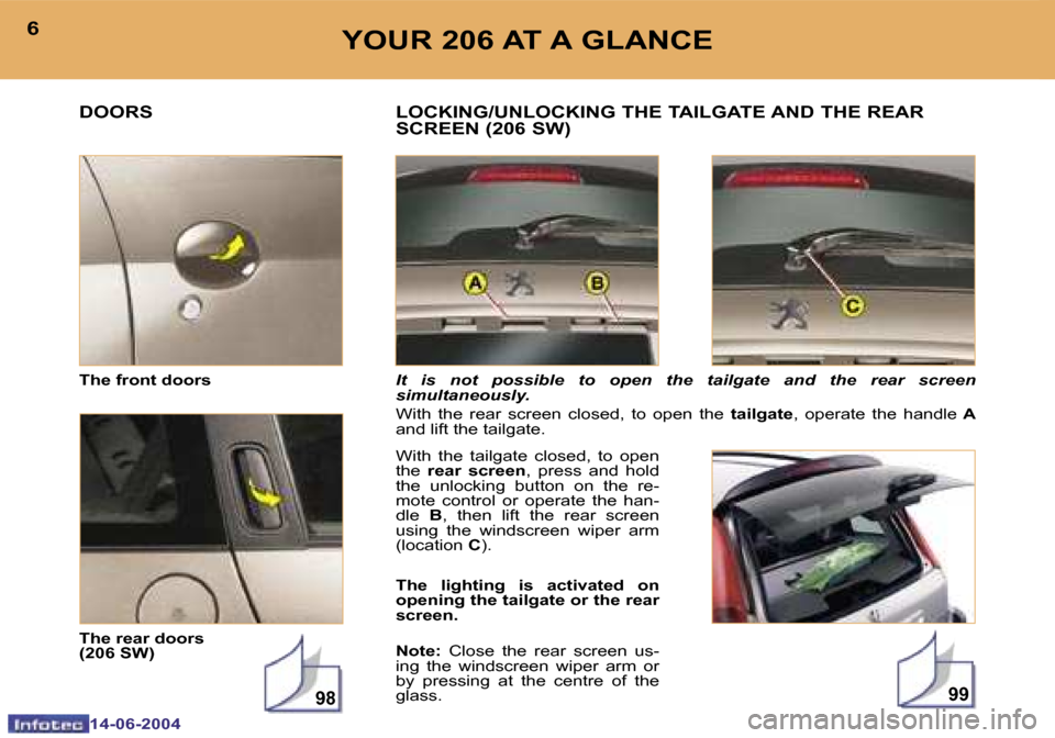 Peugeot 206 Dag 2004  Owners Manual �9�9�9�8
�6
�1�4�-�0�6�-�2�0�0�4
�7
�1�4�-�0�6�-�2�0�0�4
�Y�O�U�R� �2�0�6� �A�T� �A� �G�L�A�N�C�E
�D�O�O�R�S
�I�t�  �i�s�  �n�o�t�  �p�o�s�s�i�b�l�e�  �t�o�  �o�p�e�n�  �t�h�e�  �t�a�i�l�g�a�t�e�  �a�