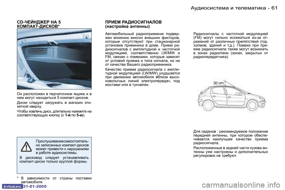 Peugeot 206 SW 2004.5  Инструкция по эксплуатации (in Russian) �6�0 �-
�3�1�-�0�1�-�2�0�0�5
�6�1
�-
�3�1�-�0�1�-�2�0�0�5
�C�D�-n?Cd[]?g� dW� �5�  
aecfWai�-[BhaeY�*
eÖ�  jwkiheh`_Ö�  y�  i_jqwlhqÖhf�  ysbd_� 