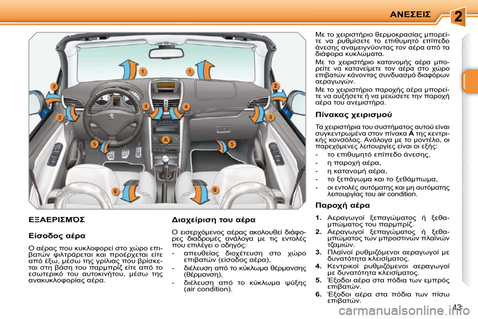 Peugeot 207 CC 2010  Εγχειρίδιο χρήσης (in Greek) 