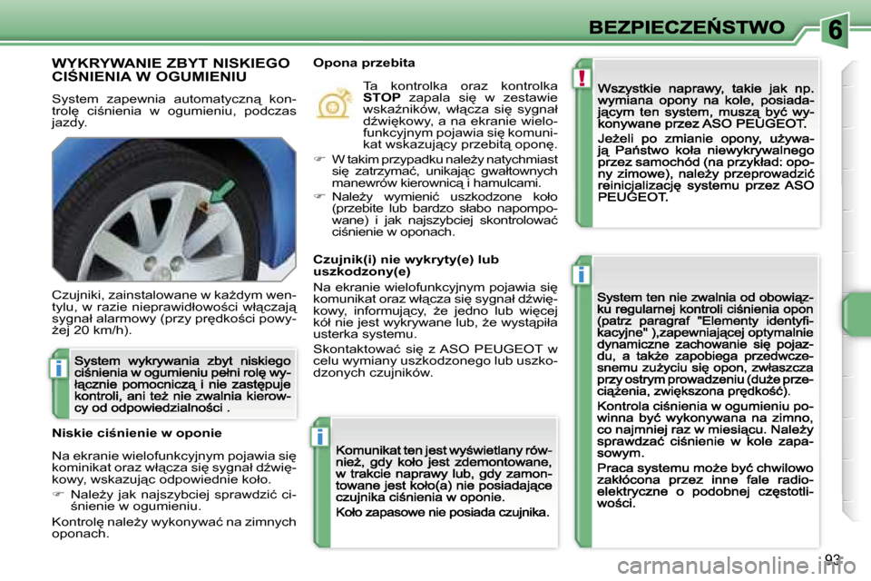 Peugeot 207 CC 2007  Instrukcja Obsługi (in Polish) �!
�i
�i
�i
�9�3
�W�Y�K�R�Y�W�A�N�I�E� �Z�B�Y�T� �N�I�S�K�I�E�G�O�  
�C�I:�N�I�E�N�I�A� �W� �O�G�U�M�I�E�N�I�U
�S�y�s�t�e�m�  �z�a�p�e�w�n�i�a�  �a�u�t�o�m�a�t�y�c�z�n"�  �k�o�n�-�t�r�o�l
�  �c�i;