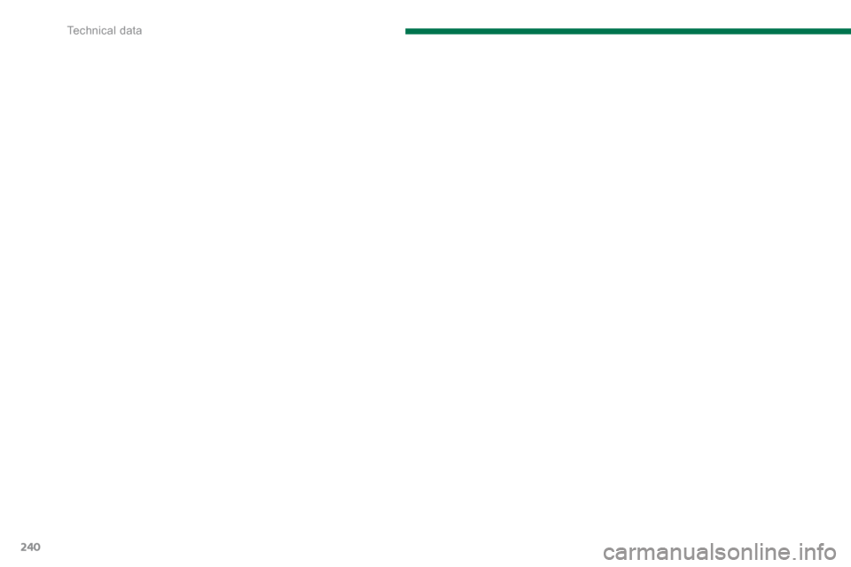 Peugeot 3008 Hybrid 4 2014  Owners Manual Technical data
240 