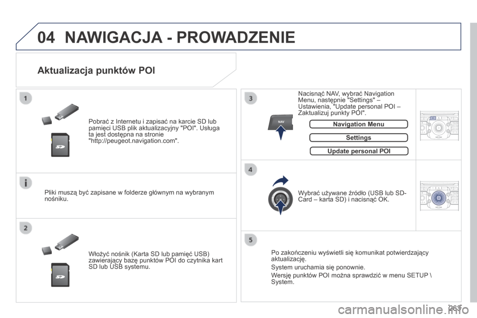Peugeot 3008 Hybrid 4 2014  Instrukcja Obsługi (in Polish) 04
NAV2AB C3DEF5JKL4GHI6MNO8TUV7PQR S9WXYZ0*#
1RADIO MEDIA NA
V TRAFFIC
SETUPADDR
BOOK
2ABC3DEF5JKL4GHI6MNO8TUV7PQR S9WXYZ0*#
1RADIO MEDIA NA
V TRAFFIC
SETUPADDR
BOOK
263
 NAWIGACJA - PROWADZENIE 
  P