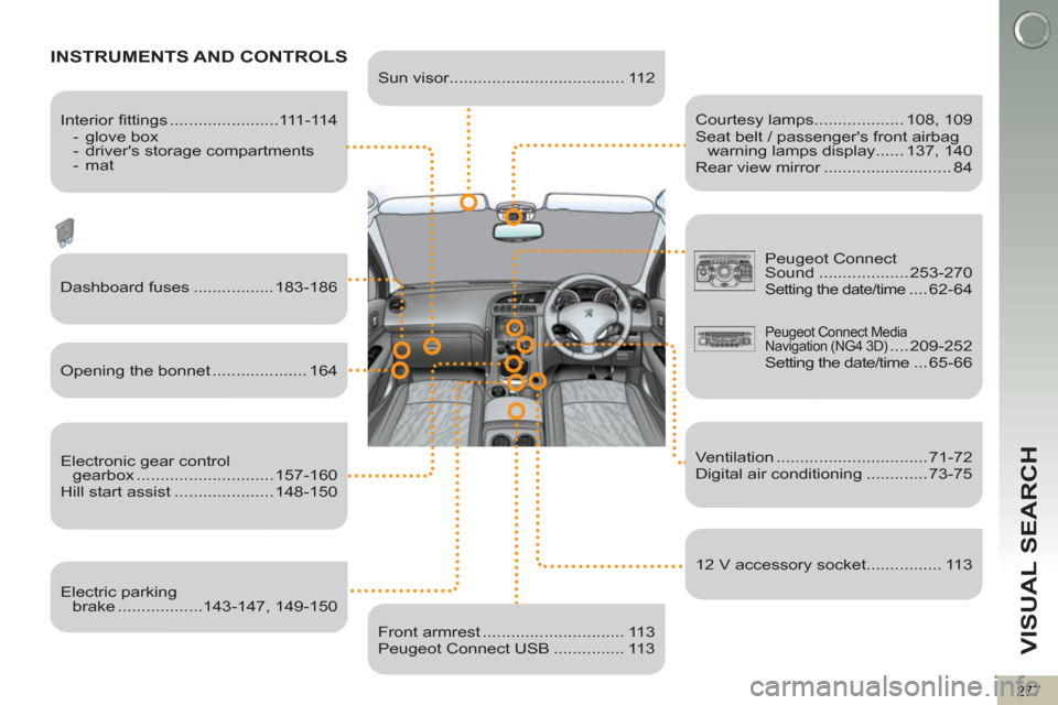 Peugeot 3008 Hybrid 4 2012 Owners Manual - RHD (UK. Australia) VISUAL SEARCH
277
Courtesy lamps................... 108, 109
Seat belt / passengers front airbag
warning lamps display ...... 137, 140
Rear view mirror ........................... 84
INS Peugeot 3008 Hybrid 4 2012 Owners Manual - RHD (UK. Australia) VISUAL SEARCH
277
Courtesy lamps................... 108, 109
Seat belt / passengers front airbag
warning lamps display ...... 137, 140
Rear view mirror ........................... 84
INS