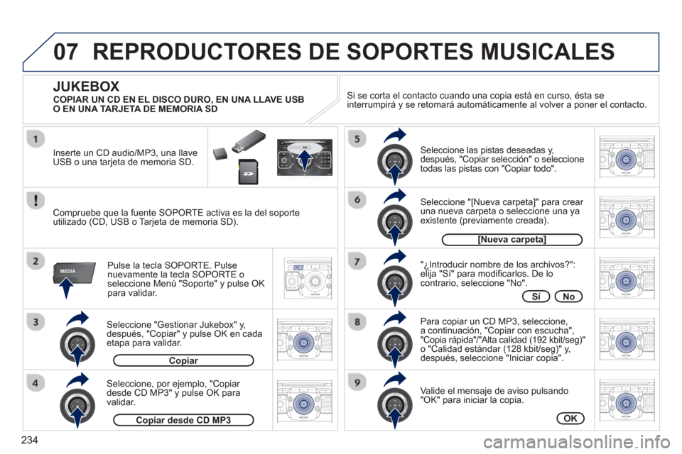 Peugeot 3008 Hybrid 4 2012 Manual del propietario (in Spanish) 234
07
MEDIA
2ABC3DEF5JKL4GHI6MNO8TUV7PQRS9WXYZ0*#
1RADIO MEDIANAV ESC TRAFFIC
SETUPADDR
BOOK
2ABC3DEF5JKL4GHI6MNO8TUV7PQRS9WXYZ0*#
1RADIO MEDIANAV ESC TRAFFIC
SETUPADDR
BOOK
2ABC3DEF5JKL4GHI6MNO8TUV7 Peugeot 3008 Hybrid 4 2012 Manual del propietario (in Spanish) 234
07
MEDIA
2ABC3DEF5JKL4GHI6MNO8TUV7PQRS9WXYZ0*#
1RADIO MEDIANAV ESC TRAFFIC
SETUPADDR
BOOK
2ABC3DEF5JKL4GHI6MNO8TUV7PQRS9WXYZ0*#
1RADIO MEDIANAV ESC TRAFFIC
SETUPADDR
BOOK
2ABC3DEF5JKL4GHI6MNO8TUV7