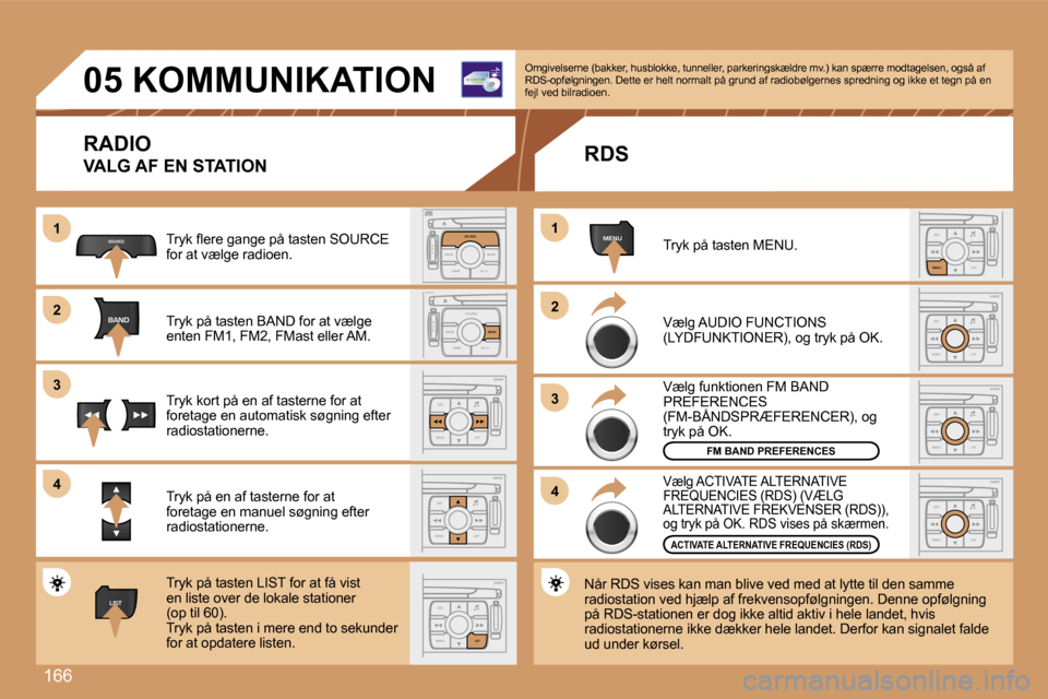 Peugeot 307 Break 2007  Instruktionsbog (in Danish) �1�6�6
�1�1
�2�2
�3�3
�4�4
�S
�O �S �S�O�U�R�C�E
�M�O�D�E �B�A�N�D �T�P�T
�A�  �Y
�D�A�R�K�S�O�U�R�C�E
�S
�O �S �S�O�U�R�C�E
�M�O�D�E �B�A�N�D �T�P�T
�A�  �Y
�D�A�R�K�B�A�N�D
�S�O�U�R�C�E
�B�A�N�D
�E�