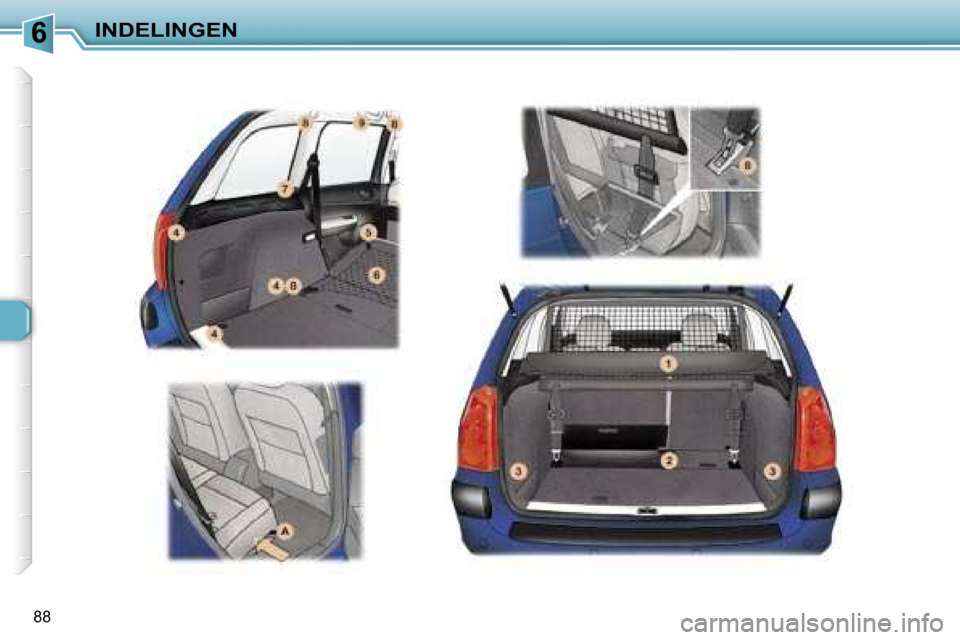 Peugeot 307 Break 2006  Handleiding (in Dutch) �6�I�N�D�E�L�I�N�G�E�N
�8�8   