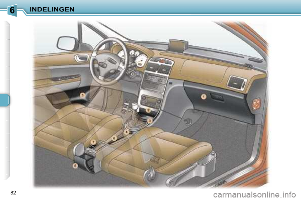 Peugeot 307 Break 2006  Handleiding (in Dutch) �6�I�N�D�E�L�I�N�G�E�N
�8�2   