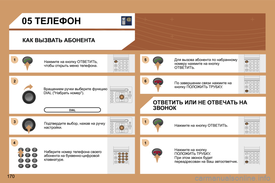 Peugeot 307 Break 2006  Инструкция по эксплуатации (in Russian) �1 
�2 
�3
�4 �5 
�6 
�1 
�1
�1�7�0�0�5� i?b?ked
aWa� YrAYWis� WXed?diW
Yjws_Öb_f� jmqdb� yux_jbl_� nmÖdébx�  
�D�I�A�L� �(�"dwxjwlv� 