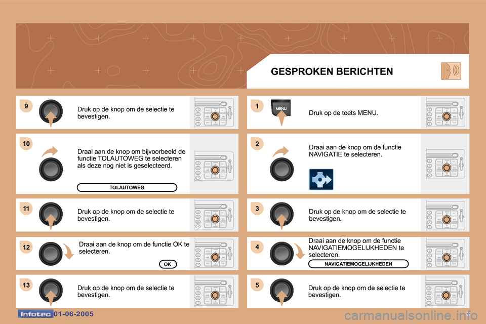 Peugeot 307 Break 2005  Handleiding (in Dutch) �6�0�1�-�0�6�-�2�0�0�5�0�1�-�0�6�-�2�0�0�5
�D�r�u�k� �o�p� �d�e� �k�n�o�p� �o�m� �d�e� �s�e�l�e�c�t�i�e� �t�e�  
�b�e�v�e�s�t�i�g�e�n�. 
�D�r�u�k� �o�p� �d�e� �k�n�o�p� �o�m� �d�e� �s�e�l�e�c�t�i�e� �