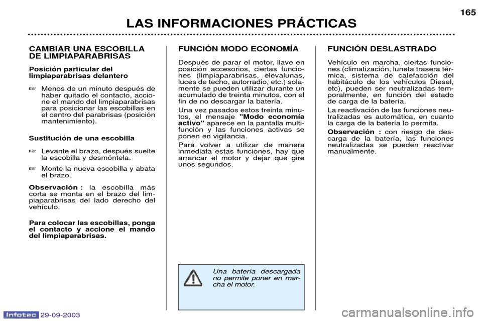 Peugeot 307 Break 2003.5  Manual del propietario (in Spanish) 29-09-2003
	 43

 
B4
33 
),
 
+,,) 
	
	+	 
)	







	
	)