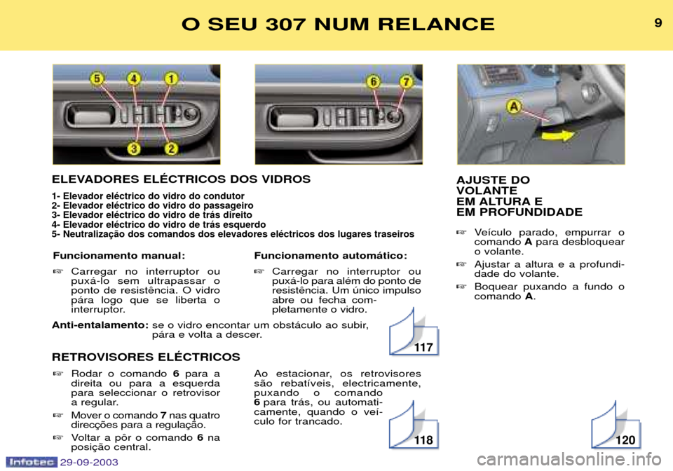 Peugeot 307 Break 2003.5  Manual do proprietário (in Portuguese) ,	

	
$
.
:H/;:.;:
"I#$#"#1$ 
&"I#$#" 
"I#$#"$
