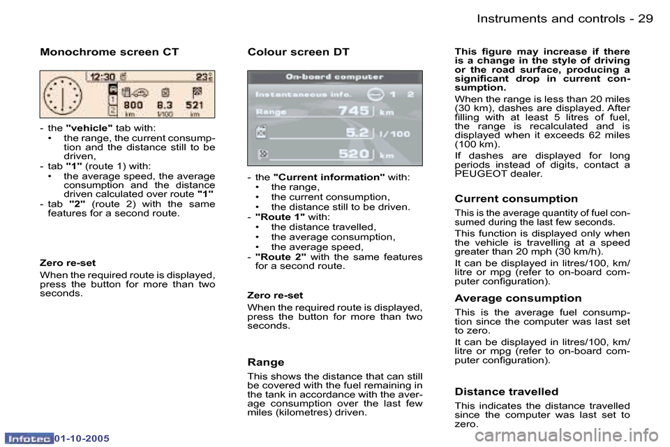 Peugeot 307 Break Dag 2005.5  Owners Manual �I�n�s�t�r�u�m�e�n�t�s� �a�n�d� �c�o�n�t�r�o�l�s�2�8 �-
�0�1�-�1�0�-�2�0�0�5
�2�9�I�n�s�t�r�u�m�e�n�t�s� �a�n�d� �c�o�n�t�r�o�l�s�-
�0�1�-�1�0�-�2�0�0�5
�C�o�l�o�u�r� �s�c�r�e�e�n� �D�T
�-�  �t�h�e� �