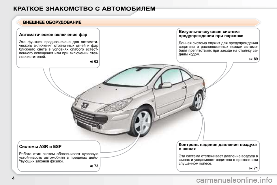 Peugeot 307 CC 2007.5  Инструкция по эксплуатации (in Russian) agWiae?� AdWaechiYe� h� WYieceXBb?c
� � Wylhfwlbq_kdh_� ydexq_Öb_� nwj�  
� tlw�  nmÖdéby�  ij_^ÖwaÖwq_Öw�  ^ey� 