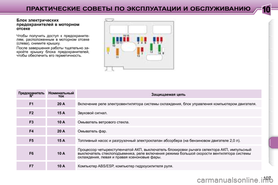 Peugeot 307 CC 2007.5  Инструкция по эксплуатации (in Russian) 10
�1�0�7
fgWaiBn?haB?� heY?ir� fe� tahfbjWiWmBB� B� eXhbj@BYWdBu
� � Xehd� we_dljbq_kdbo�  
ij_^hojwÖbl_e_c� y� fhlh