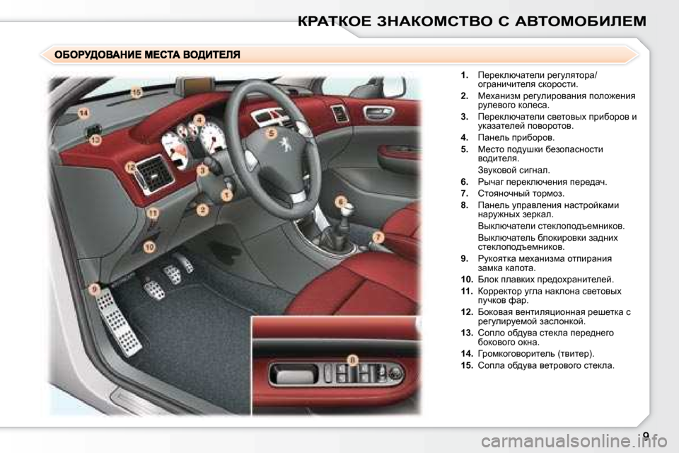 Peugeot 307 CC 2007.5  Инструкция по эксплуатации (in Russian) agWiae?� AdWaechiYe� h� WYieceXBb?c
   
�1�. � �  f_j_dexqwl_eb� j_zmeylhjw�/
hzjwÖbqbl_ey� kdhjhklb�.� 
  
�2�. � �  c_ow