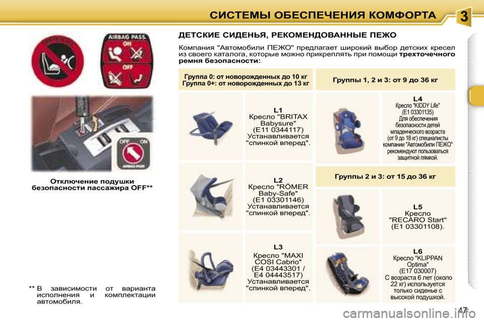 Peugeot 307 CC 2006  Инструкция по эксплуатации (in Russian) �3hBhi?cr� eX?hf?n?dBv� aeckegiW
�4�7
eldexq_Öb_� ih^mrdb� 
x_ahiwkÖhklb� iwkkw`bjw� �O�F�F�*�*
>?ihaB?� hB>?dsv�,� g?