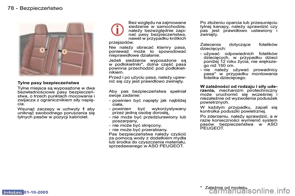 Peugeot 307 CC 2005.5  Instrukcja Obsługi (in Polish) �B�e�z�p�i�e�c�z�e1�s�t�w�o�7�8 �-
�0�1�-�1�0�-�2�0�0�5
�7�9�B�e�z�p�i�e�c�z�e1�s�t�w�o�-
�0�1�-�1�0�-�2�0�0�5
�B�e�z� �w�z�g�l
�d�u� �n�a� �z�a�j�m�o�w�a�n�e�  
�s�i�e�d�z�e�n�i�e�  �w�  �s�a�m�o�