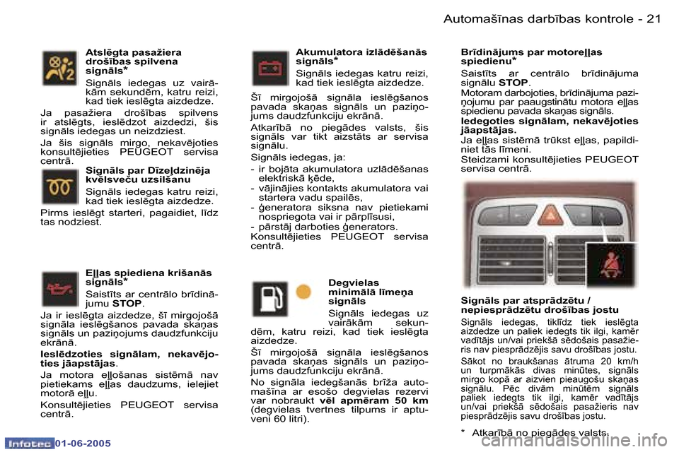 Peugeot 307 CC 2005  Īpašnieka rokasgrāmata (in Latvian) �A�u�t�o�m�a�š