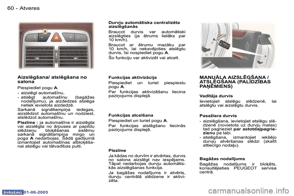 Peugeot 307 CC 2005  Īpašnieka rokasgrāmata (in Latvian) �A�t�v�e�r�e�s�6�0 �-
�0�1�-�0�6�-�2�0�0�5
�6�1�A�t�v�e�r�e�s�-
�0�1�-�0�6�-�2�0�0�5
�A�i�z�s�l