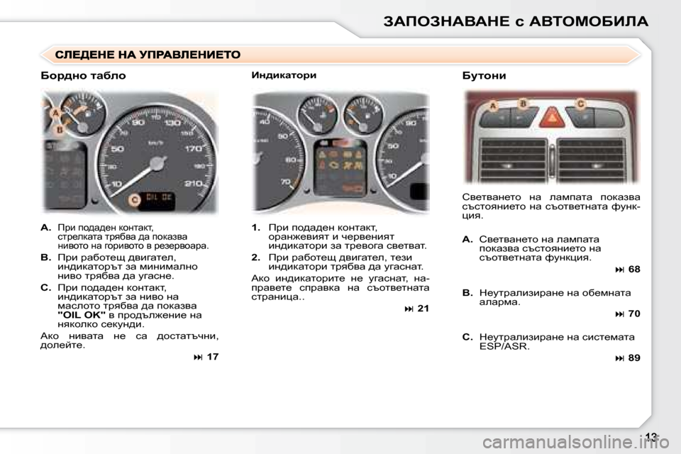 Peugeot 307 SW 2007.5  Ръководство за експлоатация (in Bulgarian) AWfeAdWYWd?� k� WYieceXBbW
   
�A�.   fjb� ih^w^_g� dhglwdl�,�  
klj_edwlw� ljyxyw� ^w� ihdwayw� 
gbyhlh� gw� zhjbyhlh� 