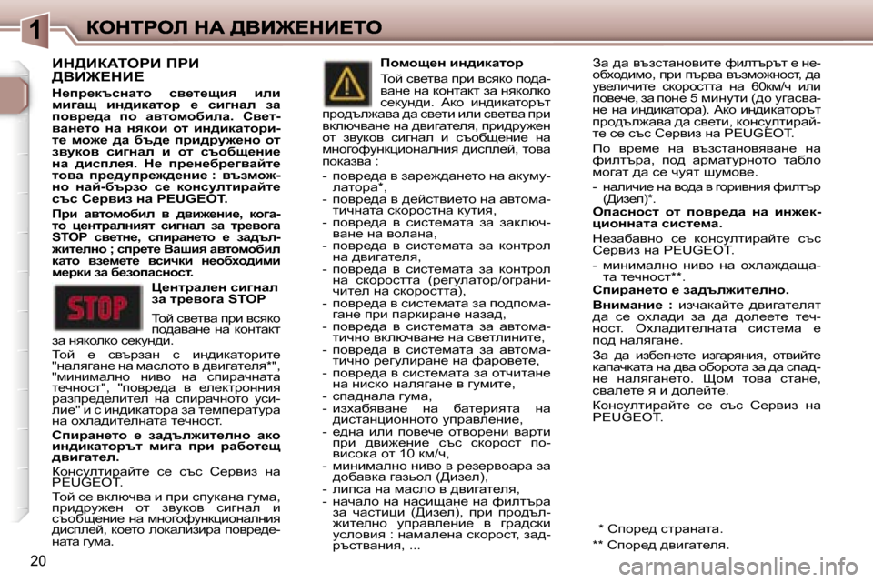 Peugeot 307 SW 2007  Ръководство за експлоатация (in Bulgarian) �2�0
Bd>BaWiegB� fgB�  
>YB@?dB?� 
d_ij_dtkÖwlh�  ky_l_sby�  beb� fb]ws�  bÖ^bdwlhj�  _�  kb]Öwe�  aw� ihyj_^w�  ih�  w
