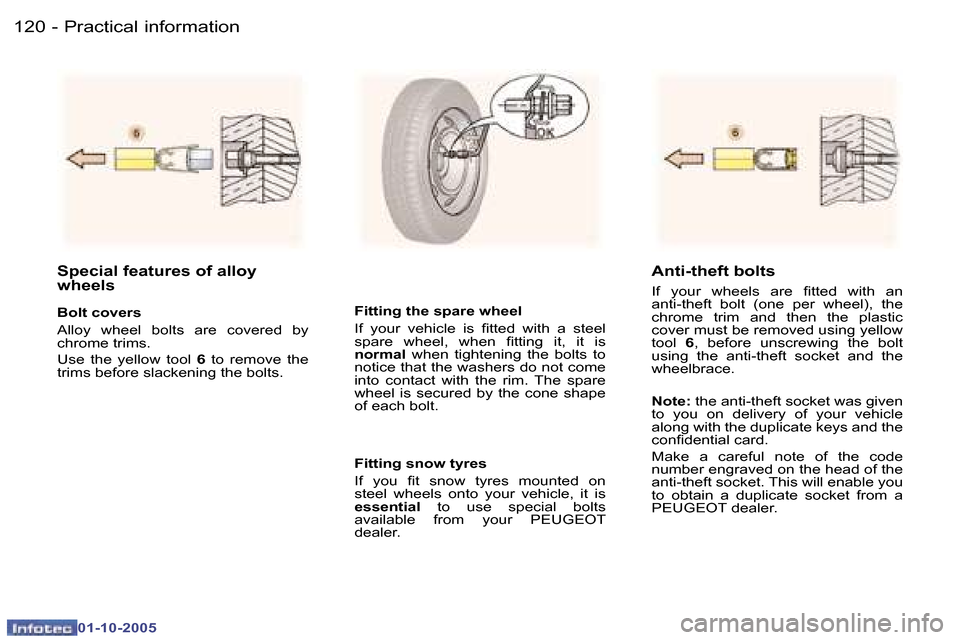 Peugeot 307 SW 2005.5  Owners Manual �P�r�a�c�t�i�c�a�l� �i�n�f�o�r�m�a�t�i�o�n�1�2�0 �-
�0�1�-�1�0�-�2�0�0�5
�1�2�1�P�r�a�c�t�i�c�a�l� �i�n�f�o�r�m�a�t�i�o�n�-
�0�1�-�1�0�-�2�0�0�5
�S�p�e�c�i�a�l� �f�e�a�t�u�r�e�s� �o�f� �a�l�l�o�y�  
�