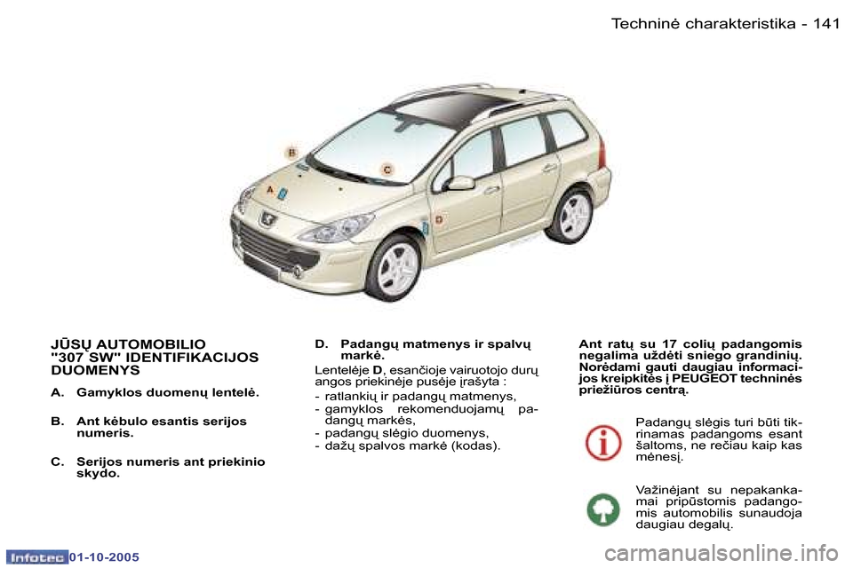 Peugeot 307 SW 2005.5  Savininko vadovas (in Lithuanian) �T�e�c�h�n�i�n