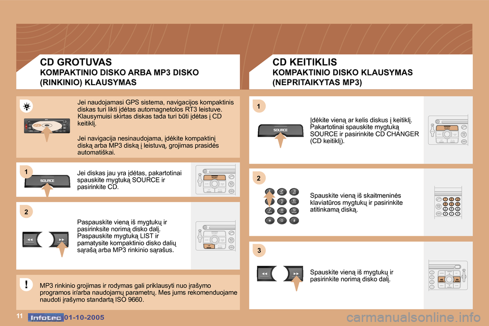 Peugeot 307 SW 2005.5  Savininko vadovas (in Lithuanian) �2�1 
�2
�3
�1�1
�1
�0�1�-�1�0�-�2�0�0�5�0�1�-�1�0�-�2�0�0�5
�C�D� �G�R�O�T�U�V�A�S 
�K�O�M�P�A�K�T�I�N�I�O� �D�I�S�K�O� �A�R�B�A� �M�P�3� �D�I�S�K�O� 
�(�R�I�N�K�I�N�I�O�)� �K�L�A�U�S�Y�M�A�S �C�D� �