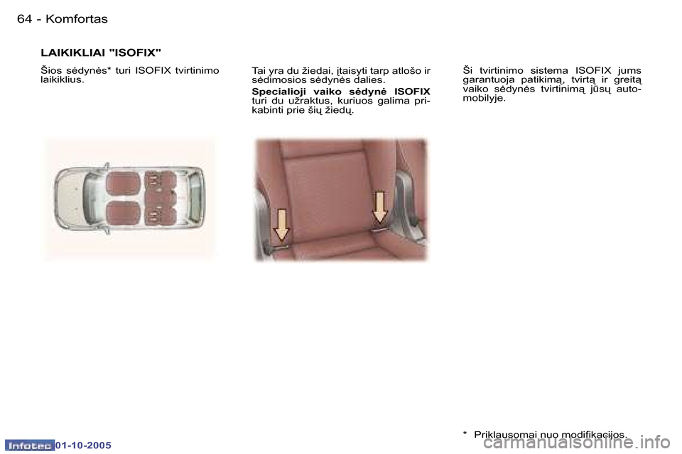 Peugeot 307 SW 2005.5  Savininko vadovas (in Lithuanian) �K�o�m�f�o�r�t�a�s�6�4 �-
�0�1�-�1�0�-�2�0�0�5
�6�5�K�o�m�f�o�r�t�a�s�-
�0�1�-�1�0�-�2�0�0�5
�T�a�i� �y�r�a� �d�u� �ž�i�e�d�a�i�,� 