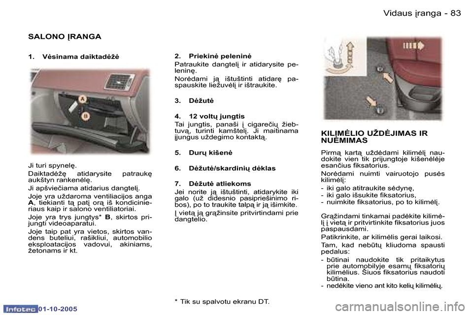 Peugeot 307 SW 2005.5  Savininko vadovas (in Lithuanian) �V�i�d�a�u�s� 