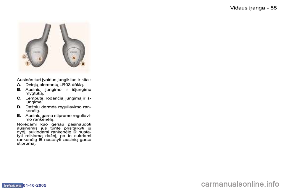 Peugeot 307 SW 2005.5  Savininko vadovas (in Lithuanian) �V�i�d�a�u�s� 