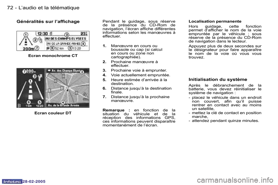 Peugeot 307 SW 2005  Manuel du propriétaire (in French) �L�’�a�u�d�i�o� �e�t� �l�a� �t�é�l�é�m�a�t�i�q�u�e�7�2 �-
�2�8�-�0�2�-�2�0�0�5
�7�3�L�’�a�u�d�i�o� �e�t� �l�a� �t�é�l�é�m�a�t�i�q�u�e�-
�2�8�-�0�2�-�2�0�0�5
�G�é�n�é�r�a�l�i�t�é�s� �s�u�r� 