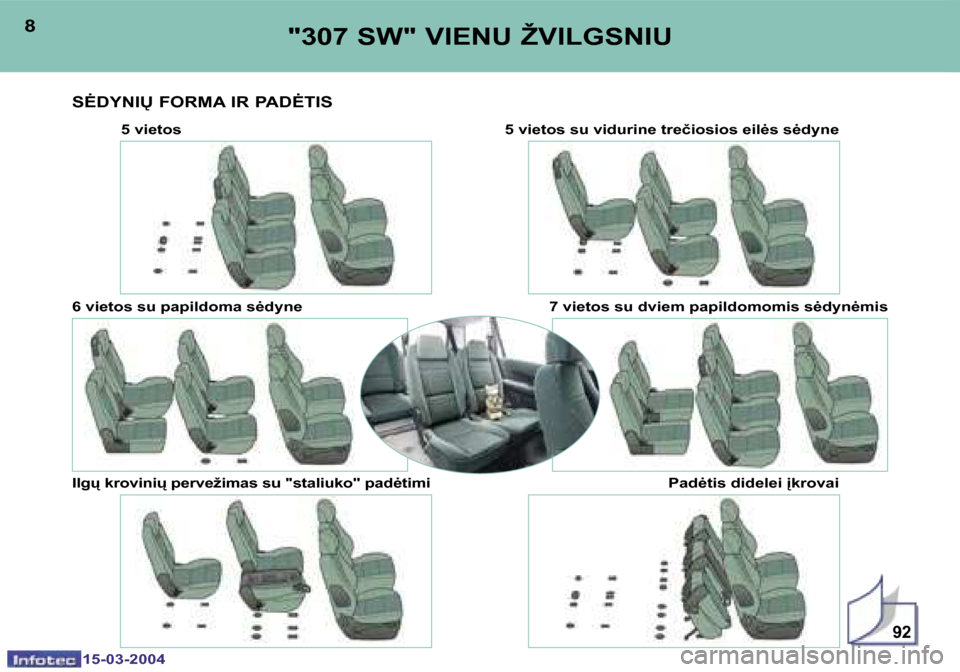 Peugeot 307 SW 2004  Savininko vadovas (in Lithuanian) �1�5�-�0�3�-�2�0�0�4�1�5�-�0�3�-�2�0�0�4
�9�2
�8�9�"�3�0�7� �S�W�"� �V�I�E�N�U� �Ž�V�I�L�G�S�N�I�U
�S
