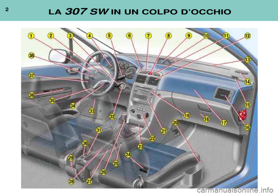 Peugeot 307 SW 2002  Manuale del proprietario (in Italian) 