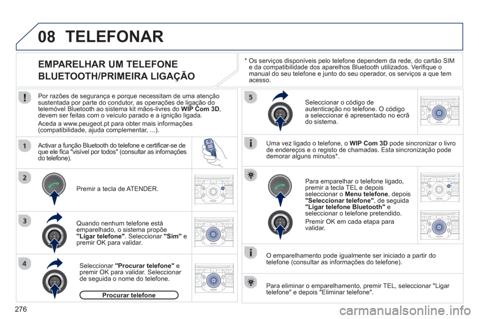 Peugeot 308 SW BL 2013  Manual do proprietário (in Portuguese) 276
08
2ABC3DEF5JKL4GHI6MNO8TUV7PQRS9WXYZ0*#
1RADIO MEDIANAV ESC TRAFFIC
SETUPADDR
BOOK
2ABC3DEF5JKL4GHI6MNO8TUV7PQRS9WXYZ0*#
1RADIO MEDIANAV ESC TRAFFIC
SETUPADDR
BOOK
2ABC3DEF5JKL4GHI6MNO8TUV7PQRS9W