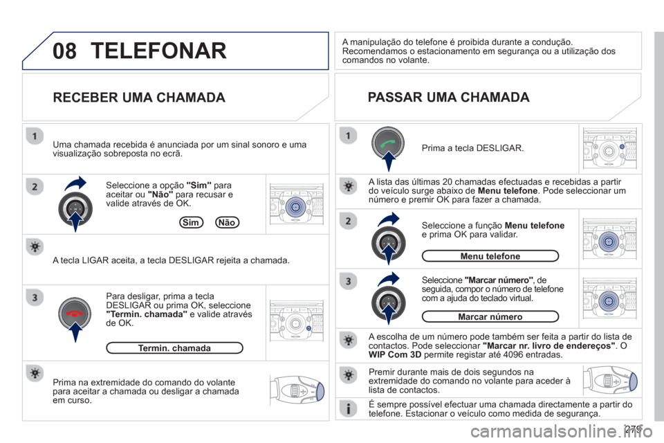 Peugeot 308 SW BL 2013  Manual do proprietário (in Portuguese) 279
08
2ABC3DEF5JKL4GHI6MNO8TUV7PQRS9WXYZ0*#
1RADIO MEDIANAV ESC TRAFFIC
SETUPADDR
BOOK
2ABC3DEF5JKL4GHI6MNO8TUV7PQRS9WXYZ0*#
1RADIO MEDIANAV ESC TRAFFIC
SETUPADDR
BOOK
2ABC3DEF5JKL4GHI6MNO8TUV7PQRS9W