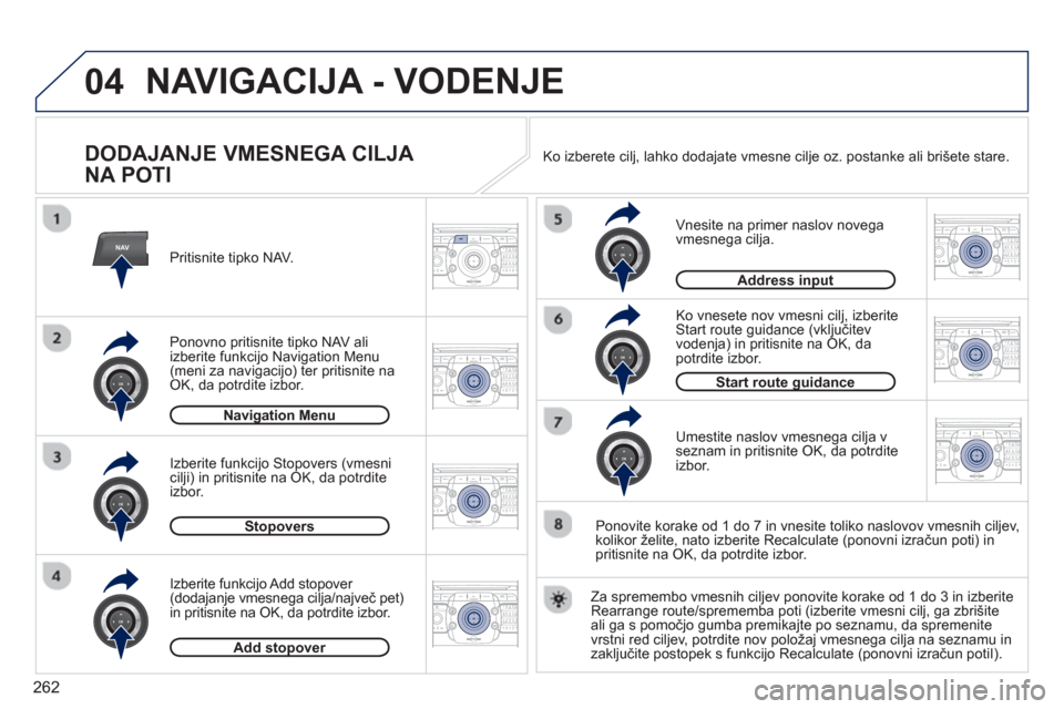 Peugeot 308 SW BL 2013 Priročnik za lastnika (in Slovenian) 262
04
NAV2ABC3DEF5JKL4GHI6MNO8TUV7PQRS9WXYZ0*#
1RADIO MEDIANAV ESC TRAFFIC
SETUPADDR
BOOK
2ABC3DEF5JKL4GHI6MNO8TUV7PQRS9WXYZ0*#
1RADIO MEDIANAV ESC TRAFFIC
SETUPADDR
BOOK
2ABC3DEF5JKL4GHI6MNO8TUV7PQR Peugeot 308 SW BL 2013 Priročnik za lastnika (in Slovenian) 262
04
NAV2ABC3DEF5JKL4GHI6MNO8TUV7PQRS9WXYZ0*#
1RADIO MEDIANAV ESC TRAFFIC
SETUPADDR
BOOK
2ABC3DEF5JKL4GHI6MNO8TUV7PQRS9WXYZ0*#
1RADIO MEDIANAV ESC TRAFFIC
SETUPADDR
BOOK
2ABC3DEF5JKL4GHI6MNO8TUV7PQR