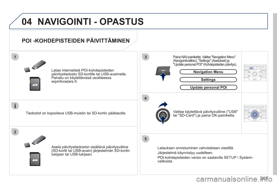 Peugeot 308 SW BL 2013  Omistajan käsikirja (in Finnish) 265
04
NAV2ABC3DEF5JKL4GHI6MNO8TUV7PQRS9WXYZ0*#
1RADIO MEDIANAV ESC TRAFFIC
SETUPADDR
BOOK
2ABC3DEF5JKL4GHI6MNO8TUV7PQRS9WXYZ0*#
1RADIO MEDIANAV ESC TRAFFIC
SETUPADDR
BOOK
  NAVIGOINTI - OPASTUS 
 
 
