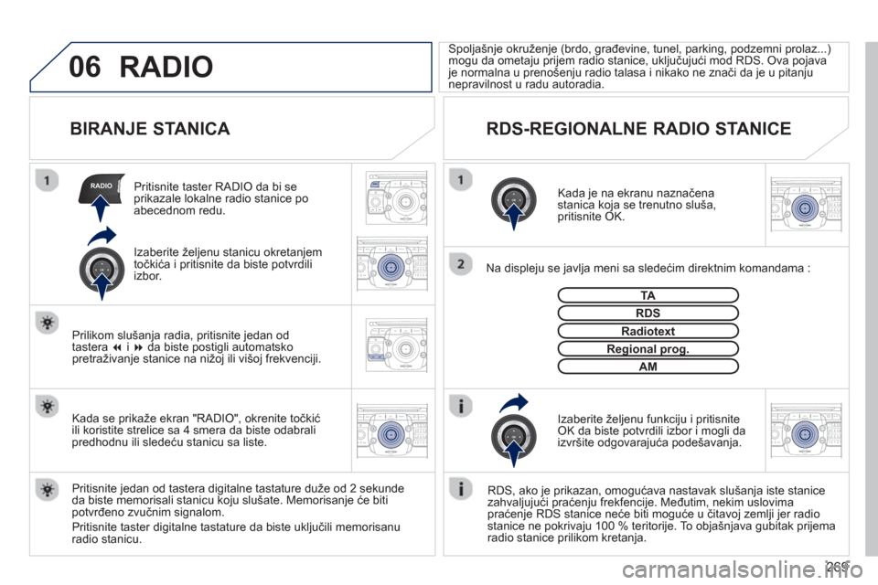 Peugeot 308 SW BL 2013 Упутство за употребу (in Serbian) 269
06
RADIO
2ABC3DEF5JKL4GHI6MNO8TUV7PQRS9WXYZ0*#
1RADIO MEDIANAV ESC TRAFFIC
SETUPADDR
BOOK
2ABC3DEF5JKL4GHI6MNO8TUV7PQRS9WXYZ0*#
1RADIO MEDIANAV ESC TRAFFIC
SETUPADDR
BOOK
2ABC3DEF5JKL4GHI6MNO8TUV7 Peugeot 308 SW BL 2013 Упутство за употребу (in Serbian) 269
06
RADIO
2ABC3DEF5JKL4GHI6MNO8TUV7PQRS9WXYZ0*#
1RADIO MEDIANAV ESC TRAFFIC
SETUPADDR
BOOK
2ABC3DEF5JKL4GHI6MNO8TUV7PQRS9WXYZ0*#
1RADIO MEDIANAV ESC TRAFFIC
SETUPADDR
BOOK
2ABC3DEF5JKL4GHI6MNO8TUV7