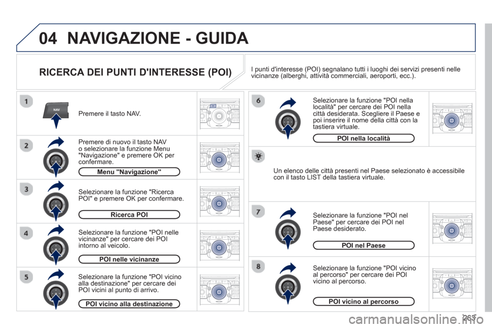 Peugeot 308 SW BL 2012.5 Manuale del proprietario (in Italian) 263
04
NAV2ABC3DEF5JKL4GHI6MNO8TUV7PQRS9WXYZ0*#
1RADIO MEDIANAV ESC TRAFFIC
SETUPADDR
BOOK
2ABC3DEF5JKL4GHI6MNO8TUV7PQRS9WXYZ0*#
1RADIO MEDIANAV ESC TRAFFIC
SETUPADDR
BOOK
2ABC3DEF5JKL4GHI6MNO8TUV7PQR Peugeot 308 SW BL 2012.5 Manuale del proprietario (in Italian) 263
04
NAV2ABC3DEF5JKL4GHI6MNO8TUV7PQRS9WXYZ0*#
1RADIO MEDIANAV ESC TRAFFIC
SETUPADDR
BOOK
2ABC3DEF5JKL4GHI6MNO8TUV7PQRS9WXYZ0*#
1RADIO MEDIANAV ESC TRAFFIC
SETUPADDR
BOOK
2ABC3DEF5JKL4GHI6MNO8TUV7PQR